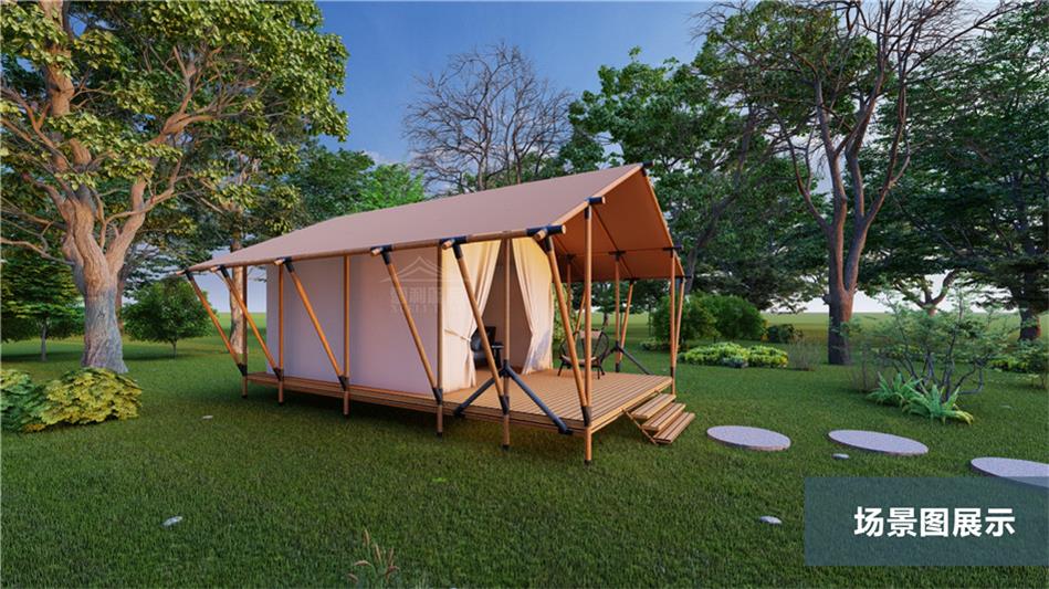四季皆宜的户外宫殿｜恒温系统+手工羊毛地毯，定义夏县奢华多边形帐篷新标准